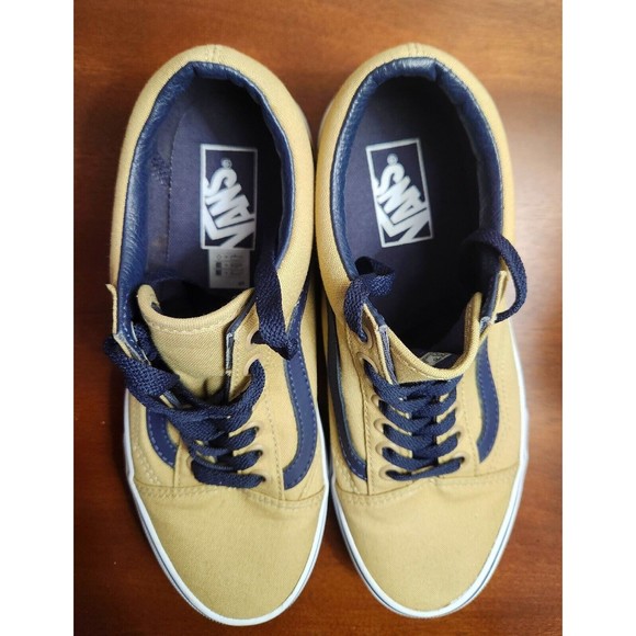 Vans Skate Shoes Mens 6.5 Womens 8 Tan Low Top Canvas Sneakers Casual 721278 - Picture 6 of 8